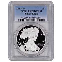 2013-W PCGS PR-70 American Silver Eagle Proof Coin