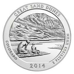 2014 Silver 5 oz ATB Great Sand Dunes America The Beautiful