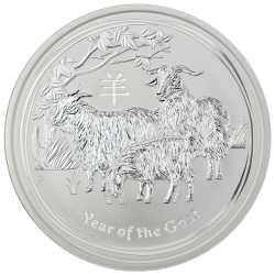 2015 1/2 oz Australian Lunar Series Goat Silver Coin