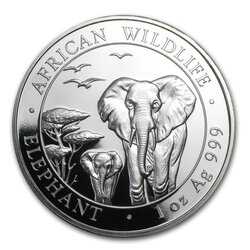 2015 1 oz Somalian Elephant Silver Coin