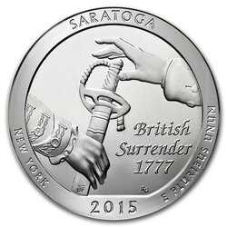 2015 Saratoga ATB 5 oz Silver - America The Beautiful