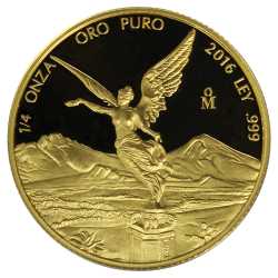 2016 Mexican Gold Libertad Proof Coin 1/4 oz