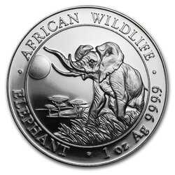 2016 Somalian Elephant 1 oz Silver Coin