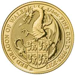2017 1/4 oz Queen's Beasts Gold Coin - The Dragon