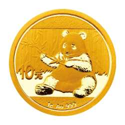 2017 1 Gram Chinese Gold Panda Coin BU