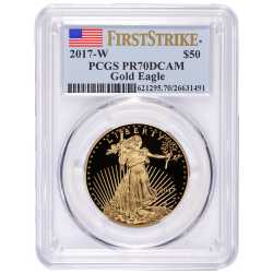 2017-W 1 oz Proof Gold American Eagle PCGS First Strike PR-70 DCAM