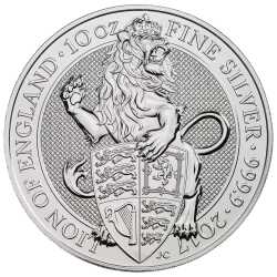 2017 10 oz Silver Queen's Beasts Lion - Royal British Mint