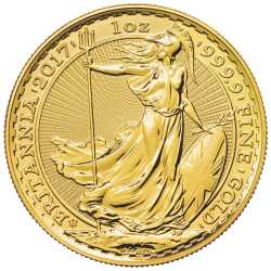 2017 1 oz Gold Britannia Gold Coin - 30th Anniversary Privy