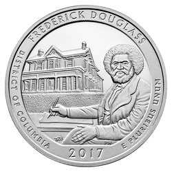 2017 Frederick Douglass ATB 5 oz Silver Coin - America The Beautiful