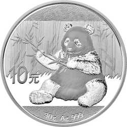 2017 30 Gram Chinese Silver Panda Coin BU
