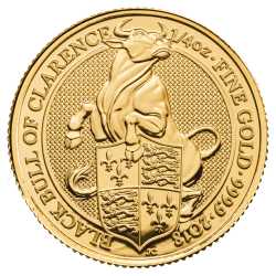 2018 1/4 oz Gold Queen's Beasts Black Bull of Clarence