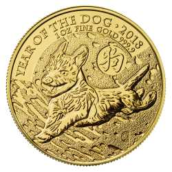 2018 British Year of the Dog Gold Coin 1 oz