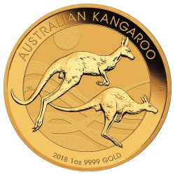 2018 Perth Mint Gold Kangaroo Coin 1 oz
