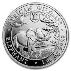 2018 1 oz Silver Elephant Coin - Philadelphia ANA Privy Mark