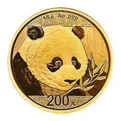 2018 15 Gram Chinese Gold Panda Coin BU