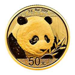 2018 3 Gram Chinese Gold Panda Coin BU
