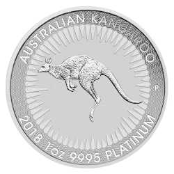 2018 Perth Mint Platinum Kangaroo Coin 1 oz