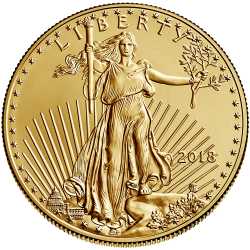 2018 1 oz Gold American Eagle Coin BU