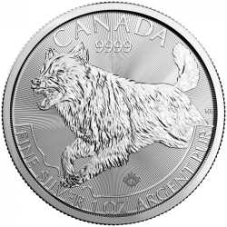 2018 1 oz Silver Wolf Coin - RCM Predator Series Third Release