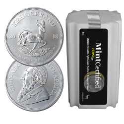 2018 South African Silver Krugerrand Coin 1 oz - MintCertified™ FIRST30