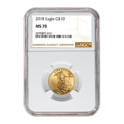 2018 1/4 oz NGC MS-70 Gold American Eagle