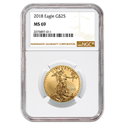 2018 1/2 oz NGC MS-69 Gold American Eagle