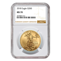 2018 1 oz NGC MS-70 Gold American Eagle