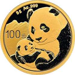 2019 8 Gram Chinese Gold Panda Coin BU