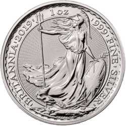2019 1 oz Silver Britannia Coin BU
