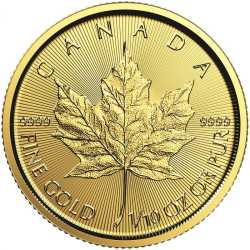2020 1/10 oz Canadian Gold Maple Leaf Coin BU