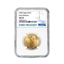2020 1/2 oz NGC MS-70 ER American Gold Eagle Coin