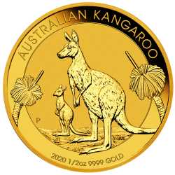 2020 1/2 oz Australian Gold Kangaroo Coin BU