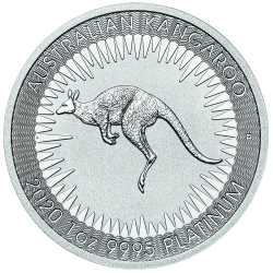 2020 1 oz Australian Platinum Kangaroo Coin BU