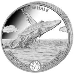 2020 1 oz Geiger The Whale Silver Coin - World's Wildlife