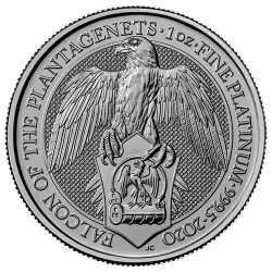 2020 1 oz Queen’s Beasts White Falcon Platinum Coin