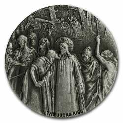 2020 2 oz Judas Kiss Biblical Silver Coin Series