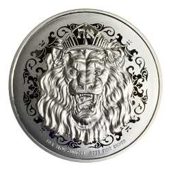 2020 5 oz Roaring Lion Silver Coin - High Relief 