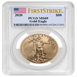2020 1 oz PCGS MS-69 FS American Gold Eagle Coin