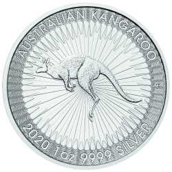 2020 1 oz Australian Silver Kangaroo Coin BU