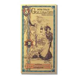 Utah 5 Goldback Gold Aurum Note (24K)