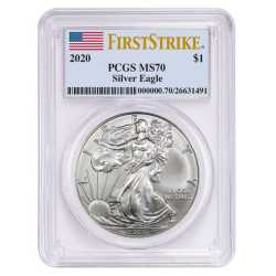 2020 PCGS MS-70 First Strike American Silver Eagle