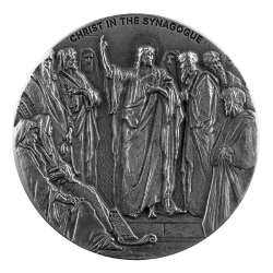 2020 2 oz Christ in the Synagogue Biblical Silver Coin Series