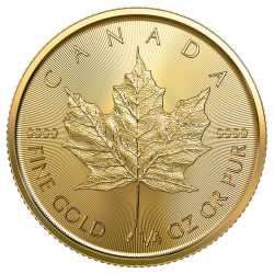 2021 1/4 oz Canadian Gold Maple Leaf Coin BU