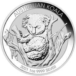 2021 1 oz Australian Silver Koala Coin BU