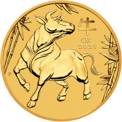 2021 1 oz Year of the Ox Gold Coin - Perth Mint Lunar Series III