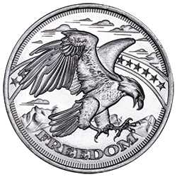 1/4 oz SD Bullion Silver Freedom Round