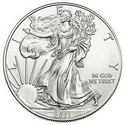 2021 1 oz American Silver Eagle Coin BU