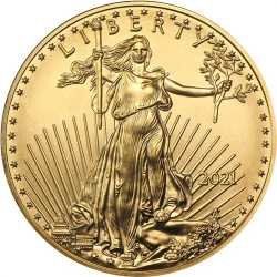 2021 1/2 oz American Gold Eagle Coin BU