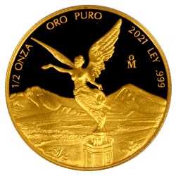 2021 1/2 oz Mexican Gold Libertad Proof Coin - SD Bullion