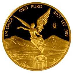 2021 1/4 oz Mexican Gold Libertad Proof Coin - SD Bullion